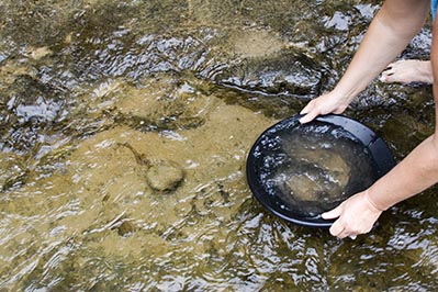 Gold Panning in the East and South